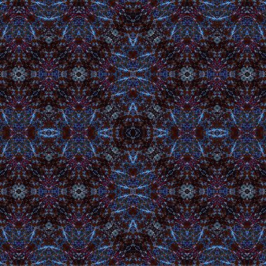 Kusursuz kaotik şablon. Soyut sanat geçmişi. Kusursuz bir doku. Modern arka plan. Mandala