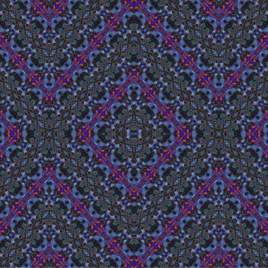 Kusursuz kaotik şablon. Soyut sanat geçmişi. Kusursuz bir doku. Modern arka plan. Mandala