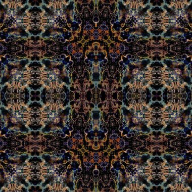 Kusursuz kaotik şablon. Soyut sanat geçmişi. Kusursuz bir doku. Modern arka plan. Mandala