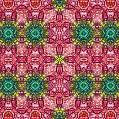 Kusursuz kaotik şablon. Soyut sanat geçmişi. Kusursuz bir doku. Modern arka plan. Mandala