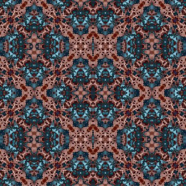 Kusursuz kaotik şablon. Soyut sanat geçmişi. Kusursuz bir doku. Modern arka plan. Mandala