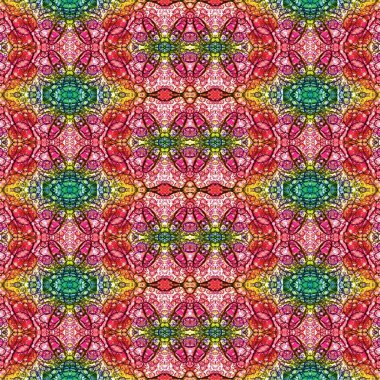 Kusursuz kaotik şablon. Soyut sanat geçmişi. Kusursuz bir doku. Modern arka plan. Mandala