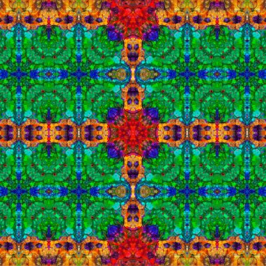 Kusursuz etnik düzen. Soyut retro arka plan. Kusursuz bir doku. Simetrik arkaplan. Sanat dokusu