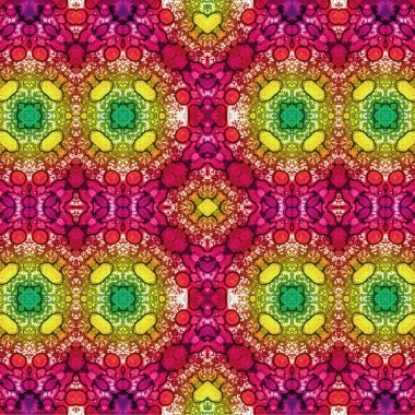 Kusursuz kaotik şablon. Soyut sanat geçmişi. Kusursuz bir doku. Modern arka plan. Mandala