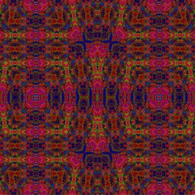 Kusursuz kaotik şablon. Soyut sanat geçmişi. Kusursuz bir doku. Modern arka plan. Mandala