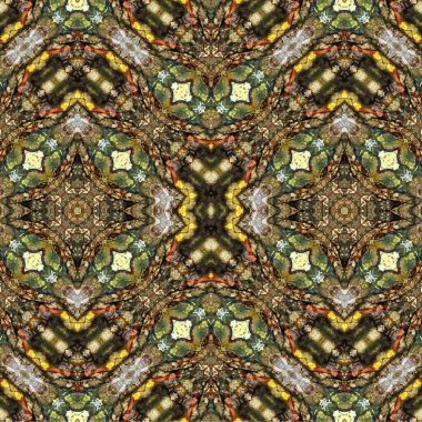 Kusursuz kaotik şablon. Soyut moda arka planı. Kusursuz bir doku. Modern arka plan. Kaleydoskopik