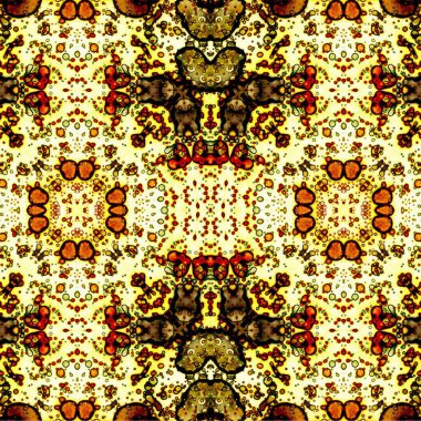 Kusursuz kaotik şablon. Soyut sanat geçmişi. Kusursuz bir doku. Modern arka plan. Mandala