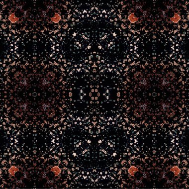 Kusursuz kaotik şablon. Soyut moda arka planı. Kusursuz bir doku. Modern arka plan. Kaleydoskopik