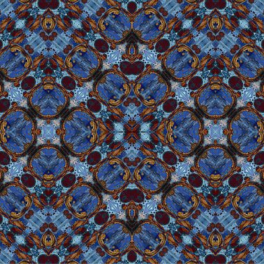 Kusursuz kaotik şablon. Soyut sanat geçmişi. Kusursuz bir doku. Modern arka plan. Mandala