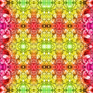 Kusursuz etnik düzen. Soyut retro arka plan. Kusursuz bir doku. Simetrik arkaplan. Sanat dokusu