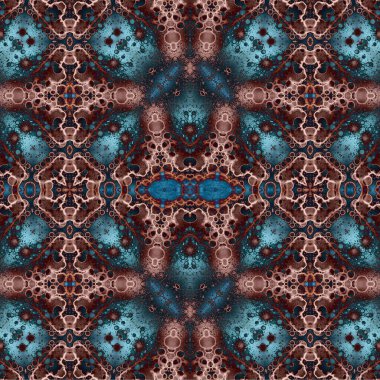 Kusursuz kaotik şablon. Soyut sanat geçmişi. Kusursuz bir doku. Modern arka plan. Mandala