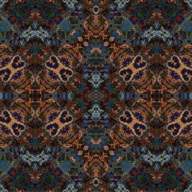 Kusursuz kaotik şablon. Soyut sanat geçmişi. Kusursuz bir doku. Modern arka plan. Mandala