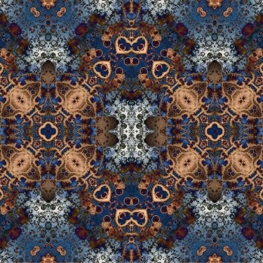 Kusursuz kaotik şablon. Soyut moda arka planı. Kusursuz bir doku. Modern arka plan. Kaleydoskopik