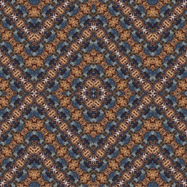 Kusursuz kaotik şablon. Soyut sanat geçmişi. Kusursuz bir doku. Modern arka plan. Mandala