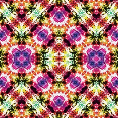 Kusursuz kaotik şablon. Soyut sanat geçmişi. Kusursuz bir doku. Modern arka plan. Mandala