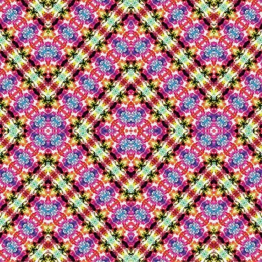 Kusursuz kaotik şablon. Soyut sanat geçmişi. Kusursuz bir doku. Modern arka plan. Mandala