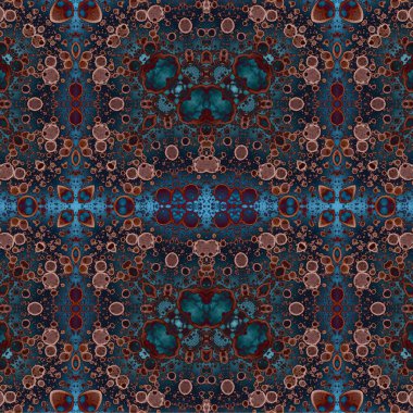 Kusursuz kaotik şablon. Soyut sanat geçmişi. Kusursuz bir doku. Modern arka plan. Mandala