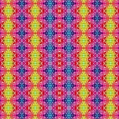 Kusursuz etnik düzen. Soyut retro arka plan. Kusursuz bir doku. Simetrik arkaplan. Sanat dokusu