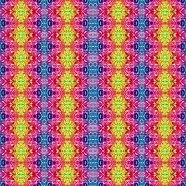 Kusursuz etnik düzen. Soyut retro arka plan. Kusursuz bir doku. Simetrik arkaplan. Sanat dokusu