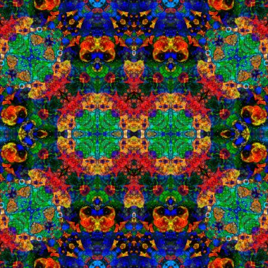 Kusursuz etnik düzen. Soyut retro arka plan. Kusursuz bir doku. Simetrik arkaplan. Sanat dokusu