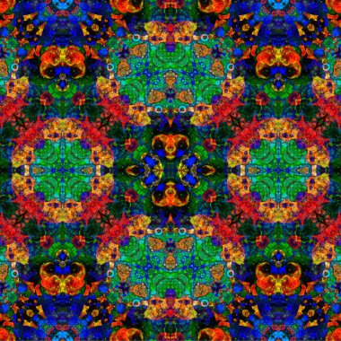 Kusursuz etnik düzen. Soyut retro arka plan. Kusursuz bir doku. Simetrik arkaplan. Sanat dokusu