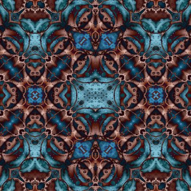 Kusursuz kaotik şablon. Soyut moda arka planı. Kusursuz bir doku. Modern arka plan. Kaleydoskopik