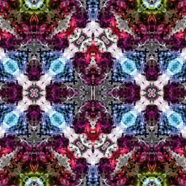 Kusursuz kaotik şablon. Soyut sanat geçmişi. Kusursuz bir doku. Modern arka plan. Mandala