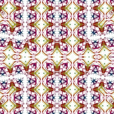 Seamless ethnic pattern. Abstract retro background. Seamless texture. Symmetrical background. Art texture