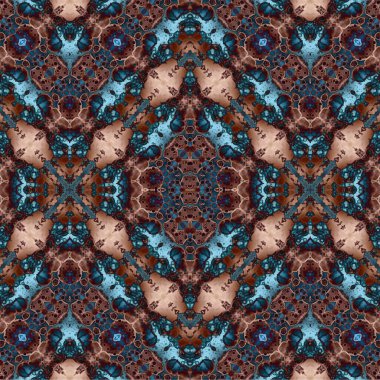 Kusursuz kaotik şablon. Soyut moda arka planı. Kusursuz bir doku. Modern arka plan. Kaleydoskopik