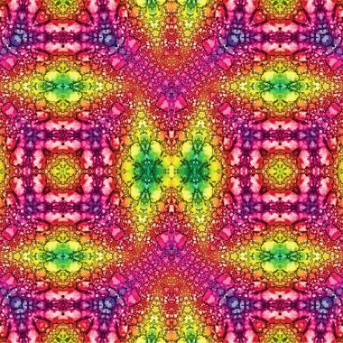 Kusursuz kaotik şablon. Soyut sanat geçmişi. Kusursuz bir doku. Modern arka plan. Mandala