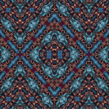 Kusursuz kaotik şablon. Soyut sanat geçmişi. Kusursuz bir doku. Modern arka plan. Mandala