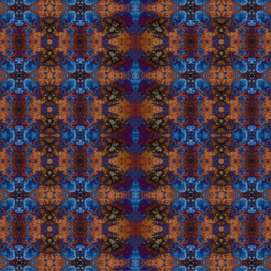 Kusursuz kaotik şablon. Soyut sanat geçmişi. Kusursuz bir doku. Modern arka plan. Mandala