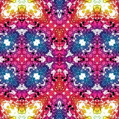 Kusursuz kaotik şablon. Soyut sanat geçmişi. Kusursuz bir doku. Modern arka plan. Mandala