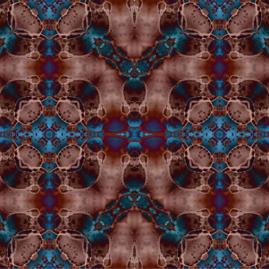 Kusursuz etnik düzen. Soyut retro arka plan. Kusursuz bir doku. Simetrik arkaplan. Sanat dokusu