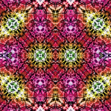 Kusursuz etnik düzen. Soyut retro arka plan. Kusursuz bir doku. Simetrik arkaplan. Sanat dokusu