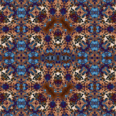 Kusursuz kaotik şablon. Soyut sanat geçmişi. Kusursuz bir doku. Modern arka plan. Mandala