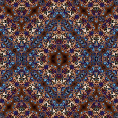 Kusursuz kaotik şablon. Soyut sanat geçmişi. Kusursuz bir doku. Modern arka plan. Mandala