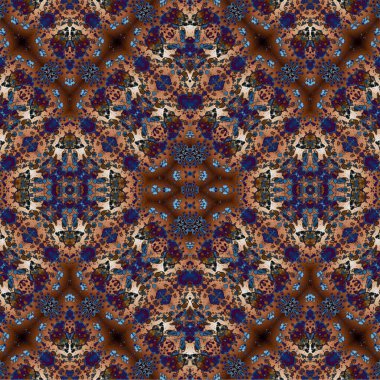 Kusursuz kaotik şablon. Soyut sanat geçmişi. Kusursuz bir doku. Modern arka plan. Mandala