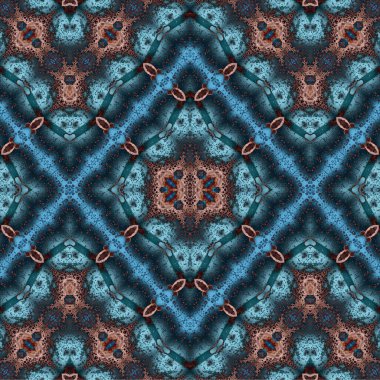 Kusursuz kaotik şablon. Soyut sanat geçmişi. Kusursuz bir doku. Modern arka plan. Mandala