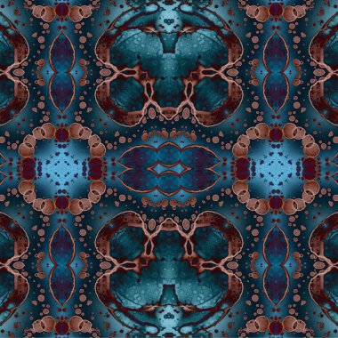 Kusursuz etnik düzen. Soyut retro arka plan. Kusursuz bir doku. Simetrik arkaplan. Sanat dokusu