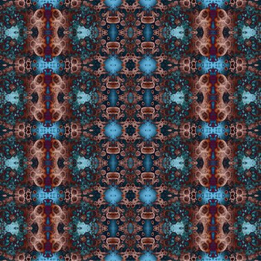 Kusursuz kaotik şablon. Soyut sanat geçmişi. Kusursuz bir doku. Modern arka plan. Mandala