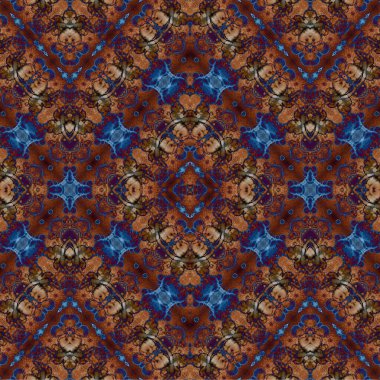 Kusursuz kaotik şablon. Soyut sanat geçmişi. Kusursuz bir doku. Modern arka plan. Mandala