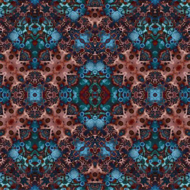 Kusursuz kaotik şablon. Soyut moda arka planı. Kusursuz bir doku. Modern arka plan. Kaleydoskopik