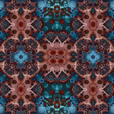 Kusursuz kaotik şablon. Soyut moda arka planı. Kusursuz bir doku. Modern arka plan. Kaleydoskopik