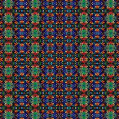 Kusursuz etnik düzen. Soyut retro arka plan. Kusursuz bir doku. Simetrik arkaplan. Sanat dokusu