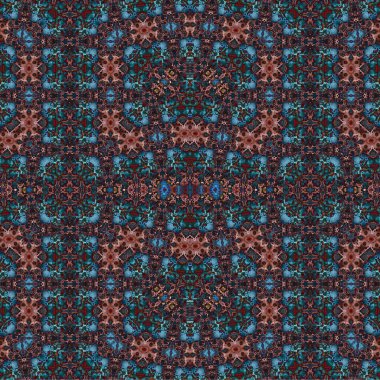 Kusursuz kaotik şablon. Soyut sanat geçmişi. Kusursuz bir doku. Modern arka plan. Mandala