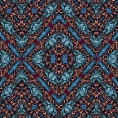 Kusursuz kaotik şablon. Soyut sanat geçmişi. Kusursuz bir doku. Modern arka plan. Mandala