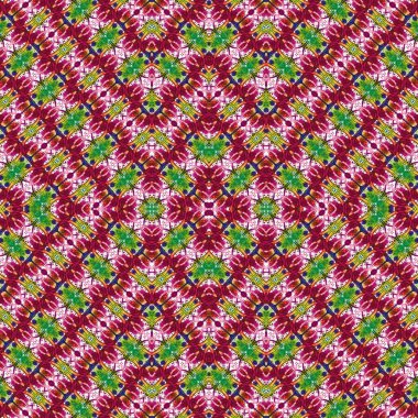 Kusursuz etnik düzen. Soyut retro arka plan. Kusursuz bir doku. Simetrik arkaplan. Sanat dokusu