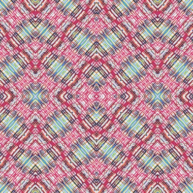 Kusursuz kaotik şablon. Soyut sanat geçmişi. Kusursuz bir doku. Modern arka plan. Mandala