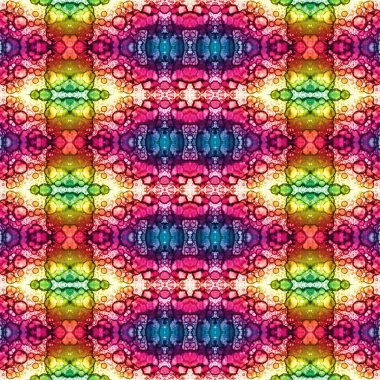 Kusursuz kaotik şablon. Soyut sanat geçmişi. Kusursuz bir doku. Modern arka plan. Mandala